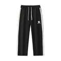 Contrast Side-Stripe Straight-Leg  Pants