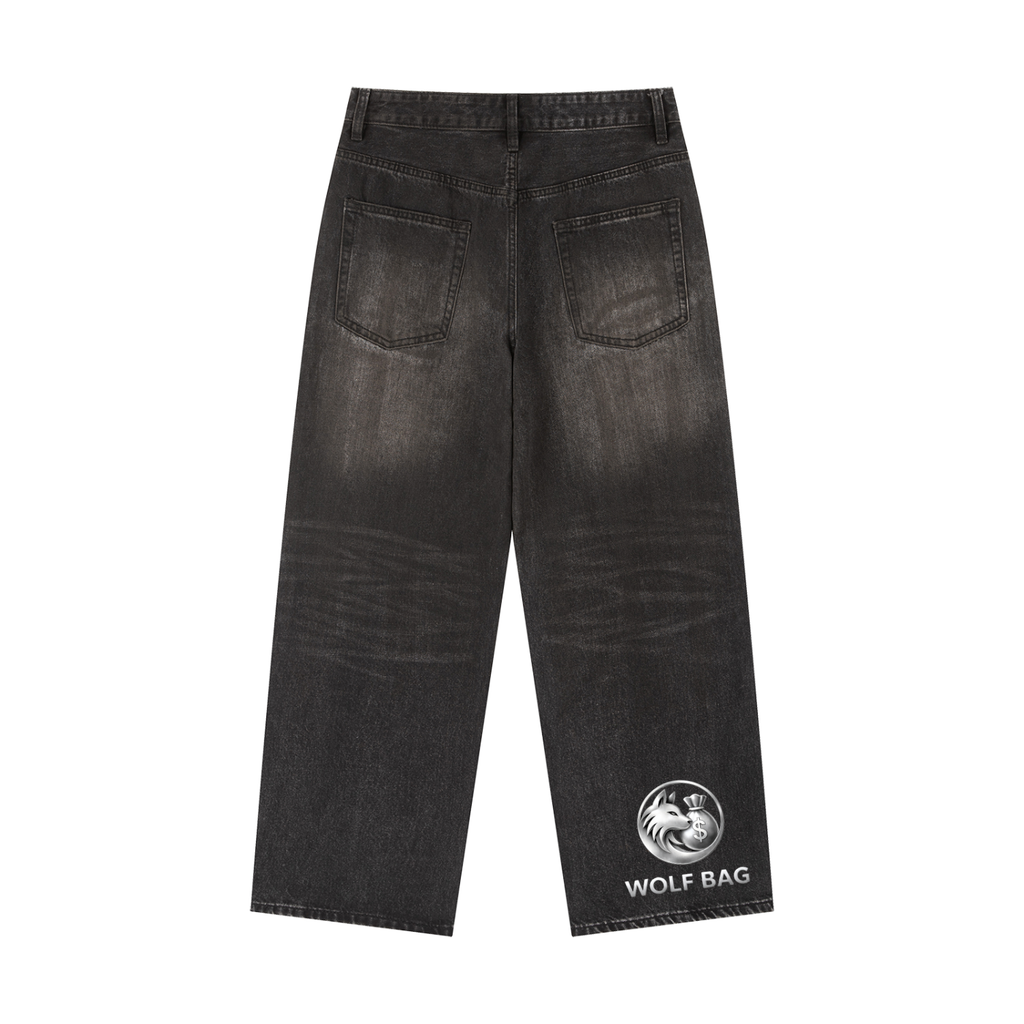 Vintage Wash Heavyweight Denim Jeans