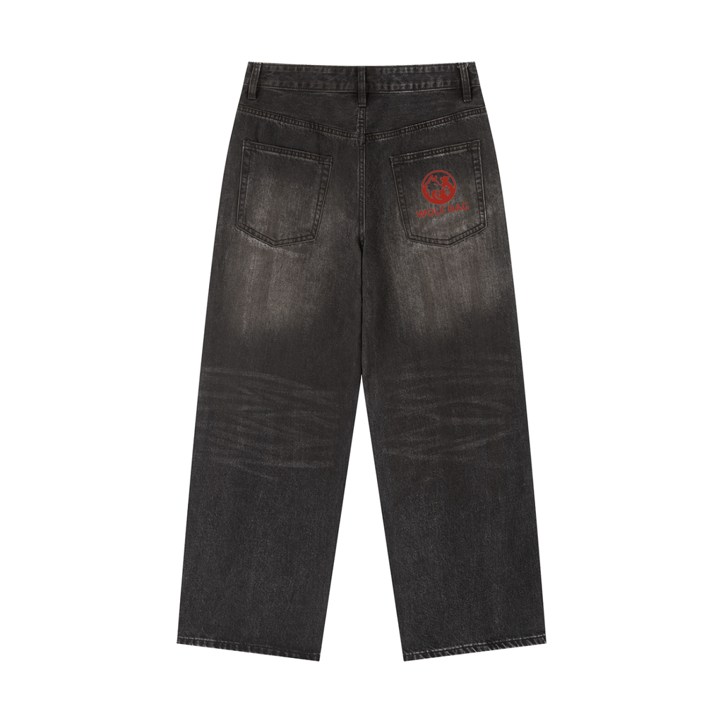 Vintage Wash Heavyweight Denim Jeans