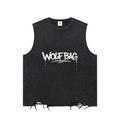 Snow Washed Raw-Hem Tank Top