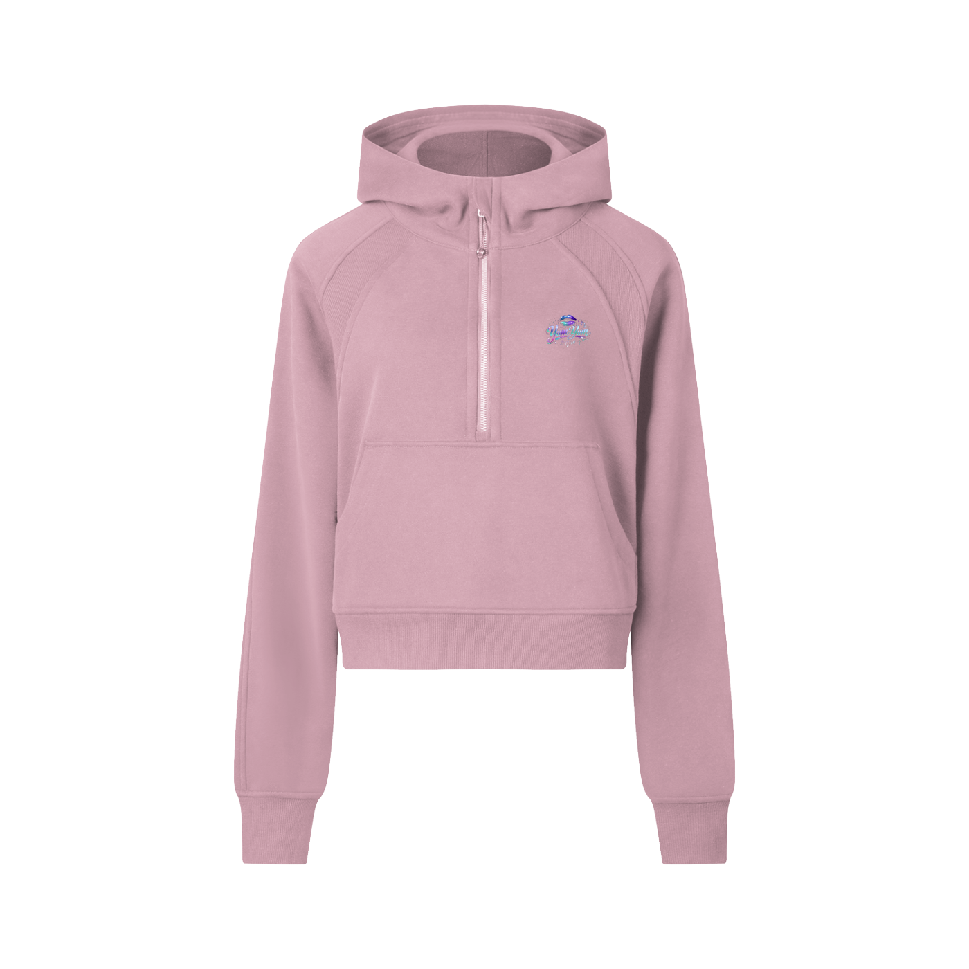 Cropped Half-Zip Hoodie