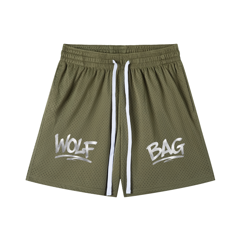 Mesh Drawstring Shorts