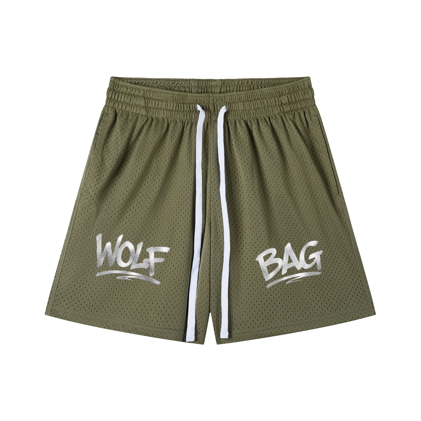 Mesh Drawstring Shorts