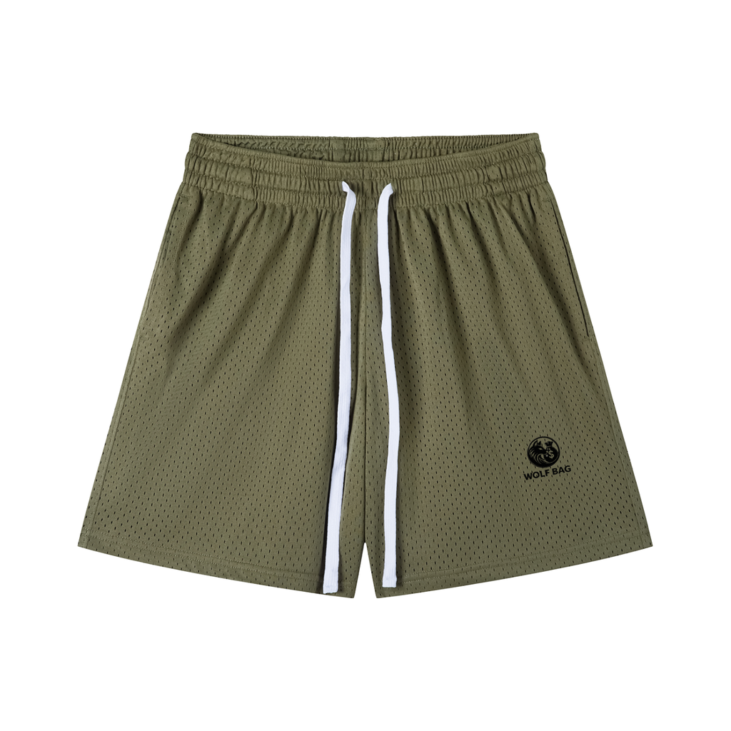 Mesh Drawstring Shorts