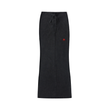 Dyed Washed Drawstring Maxi Skirt