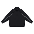 Reflection Striped Raglan Sleeve  Jacket