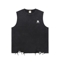 Snow Washed Raw-Hem Tank Top