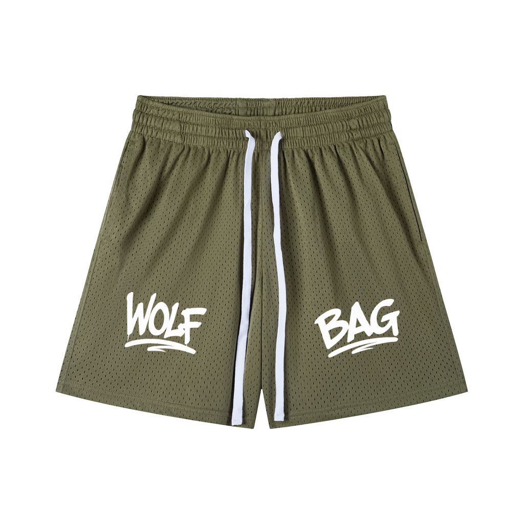 Mesh Drawstring Shorts