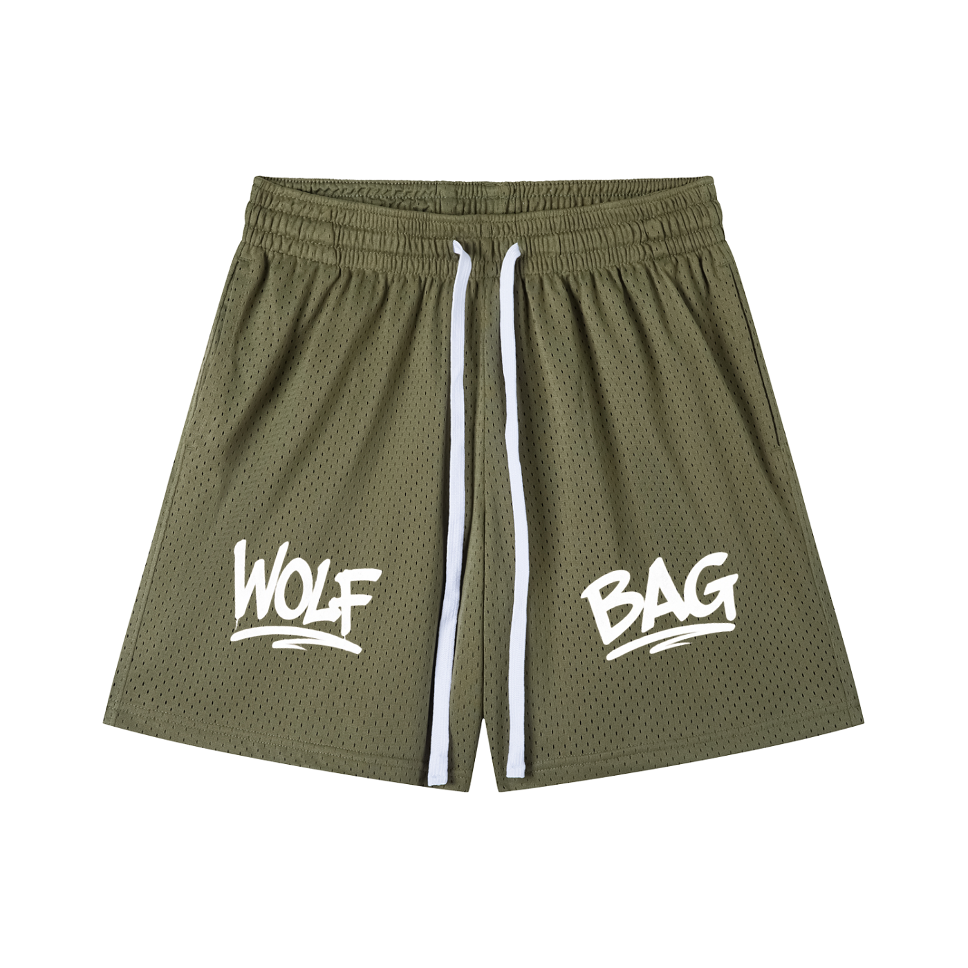 Mesh Drawstring Shorts