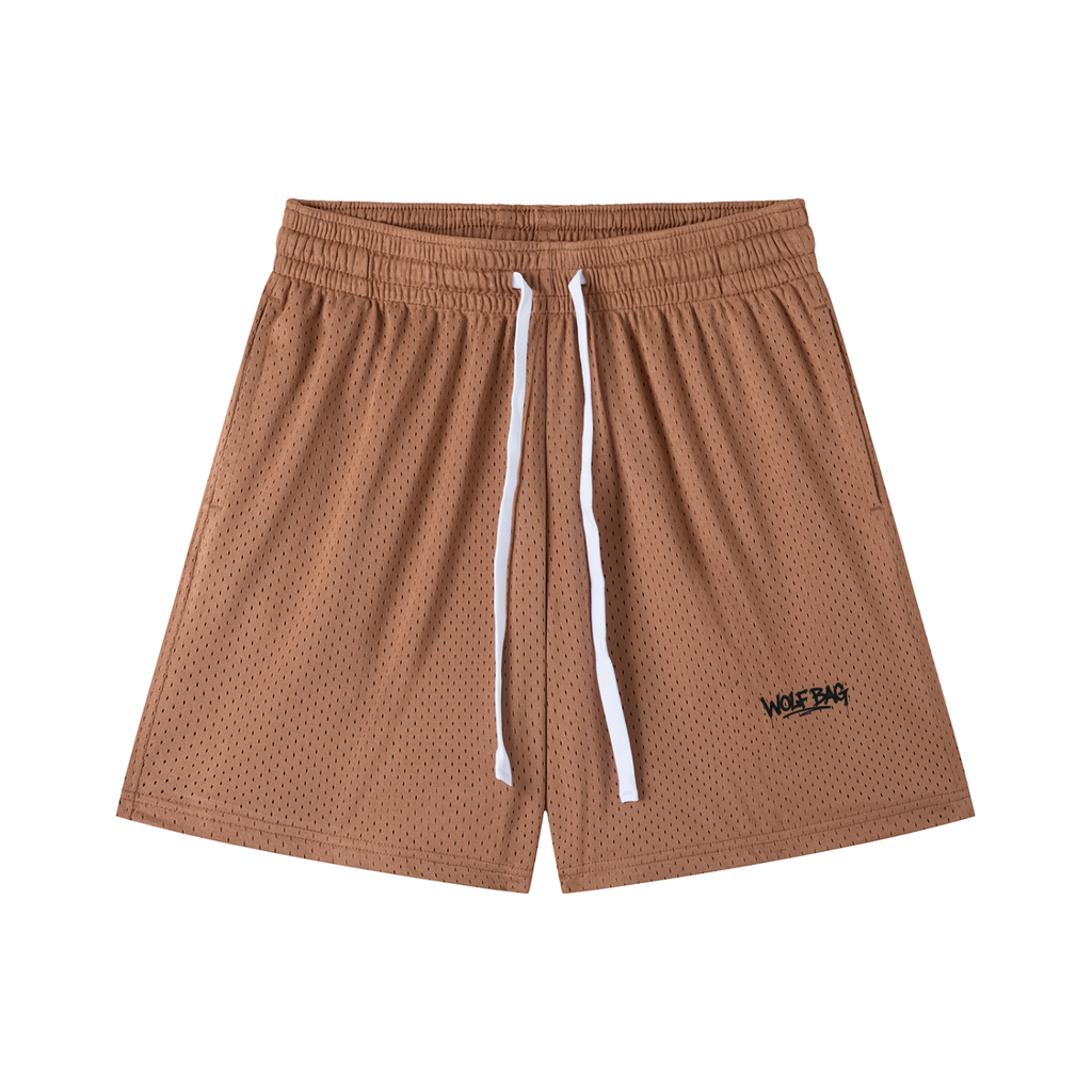 Mesh Drawstring Shorts
