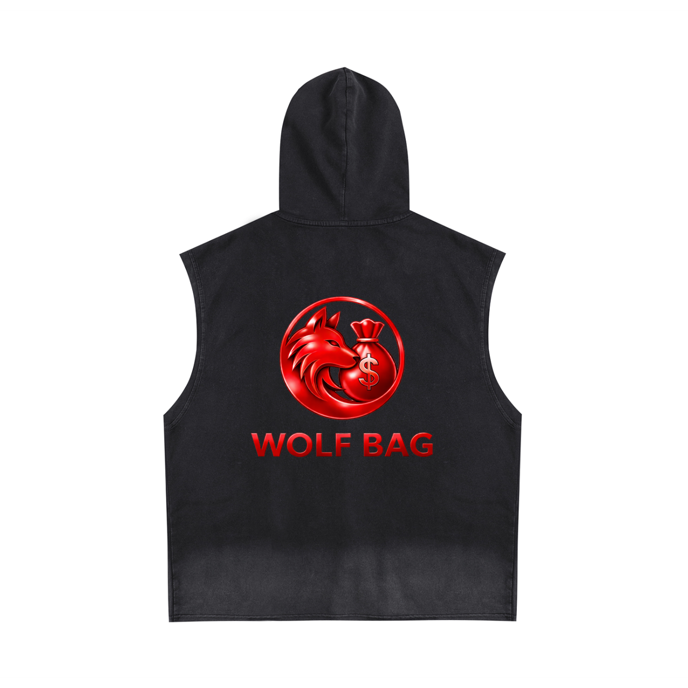 Vintage Washed Zip-Up Hooded Tank Top
