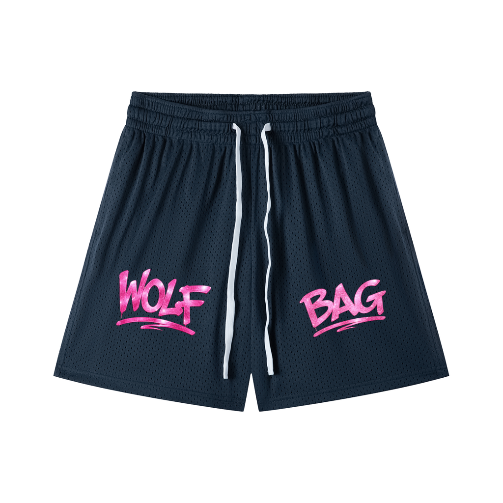 Mesh Drawstring Shorts
