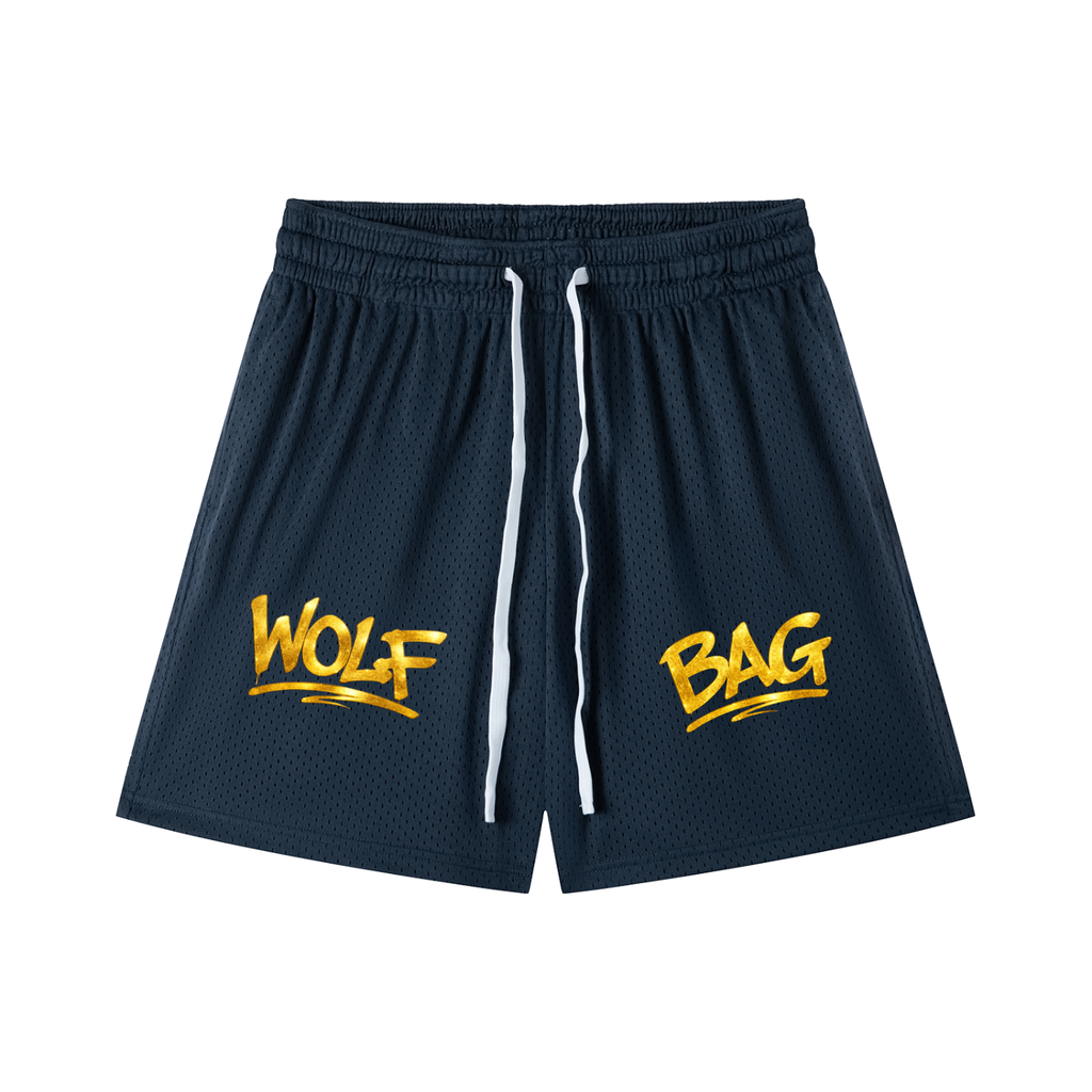 Mesh Drawstring Shorts