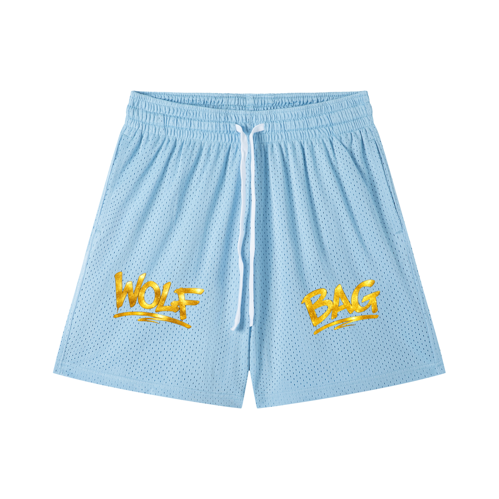 Mesh Drawstring Shorts