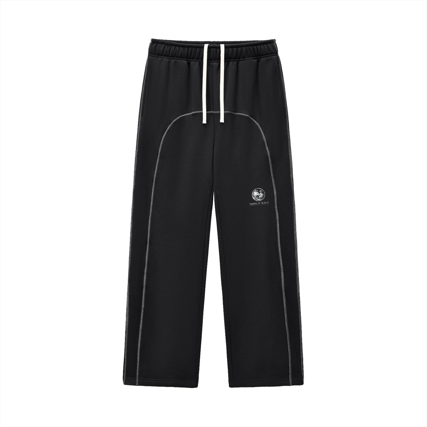 Contrast-Stitched Fleece Sweatpants