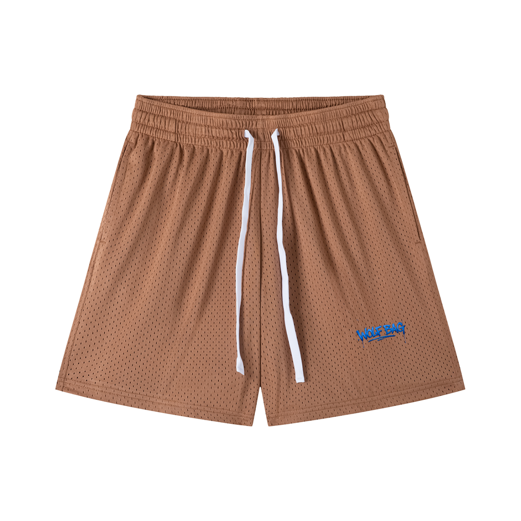 Mesh Drawstring Shorts
