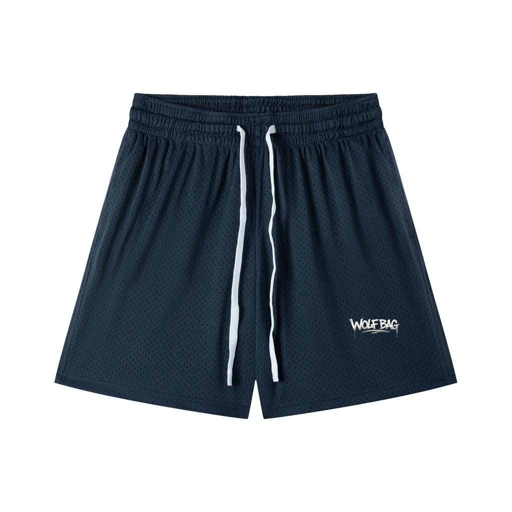 Mesh Drawstring Shorts