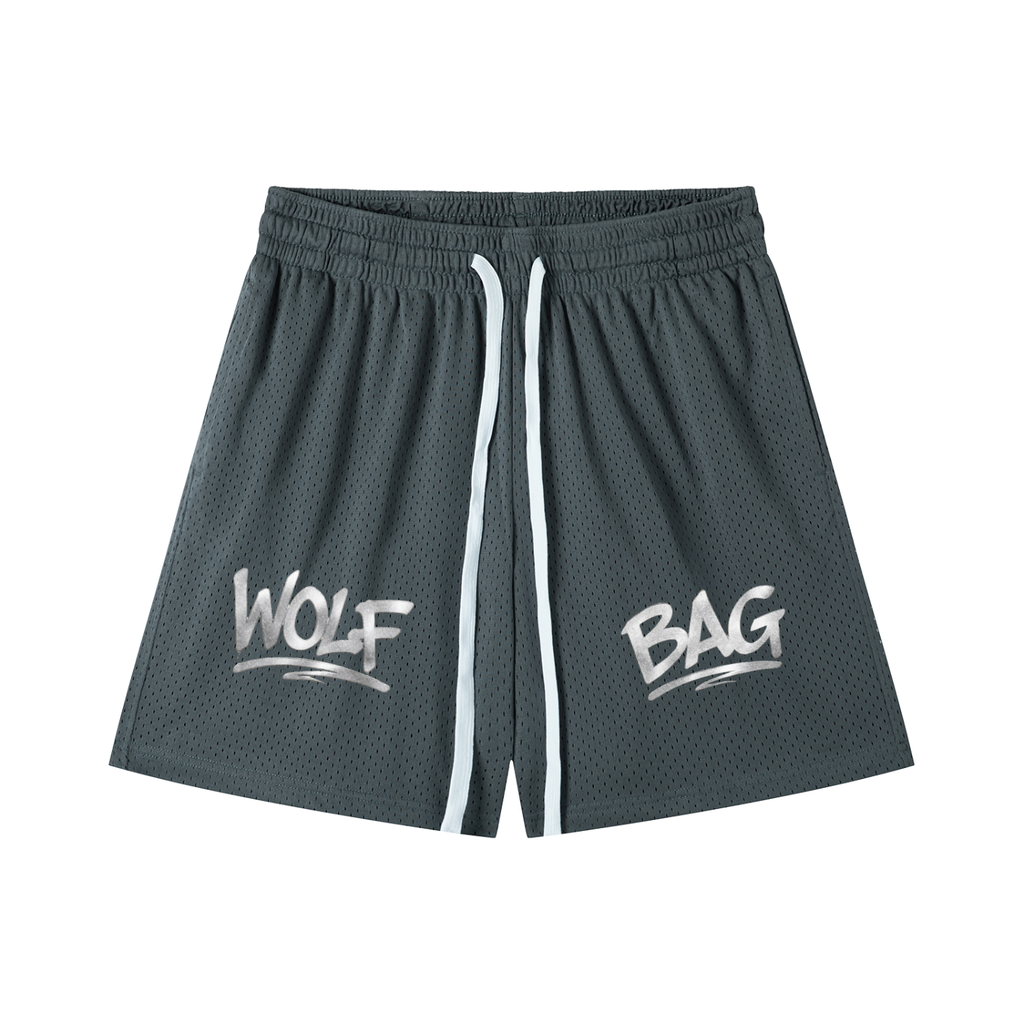 Mesh Drawstring Shorts