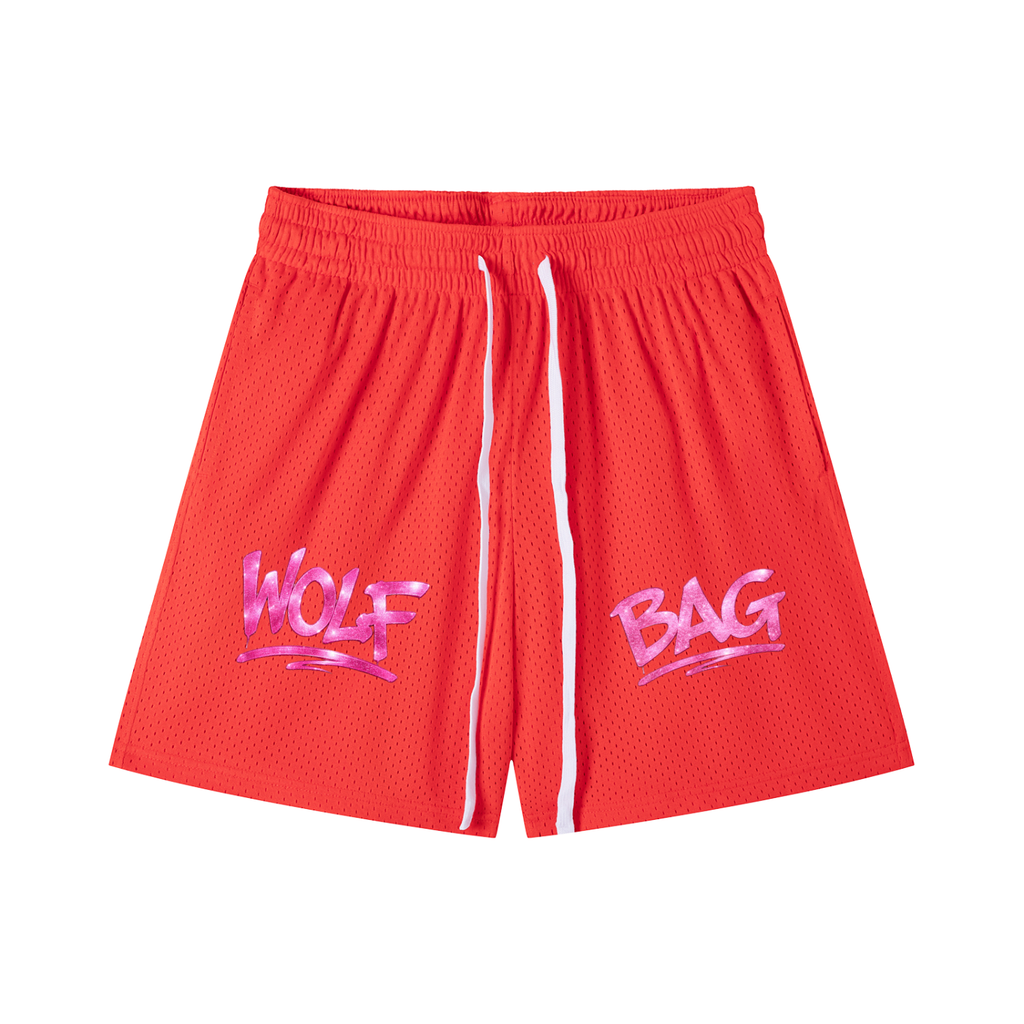 Mesh Drawstring Shorts