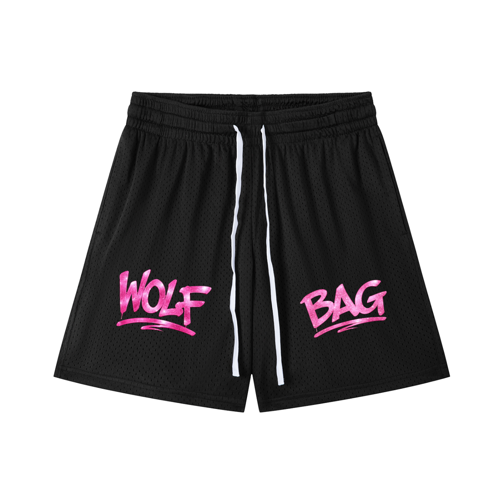 Mesh Drawstring Shorts