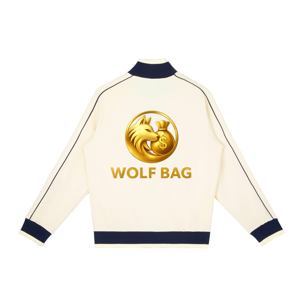 Color Block Raglan Sleeve Zip Track Jacket