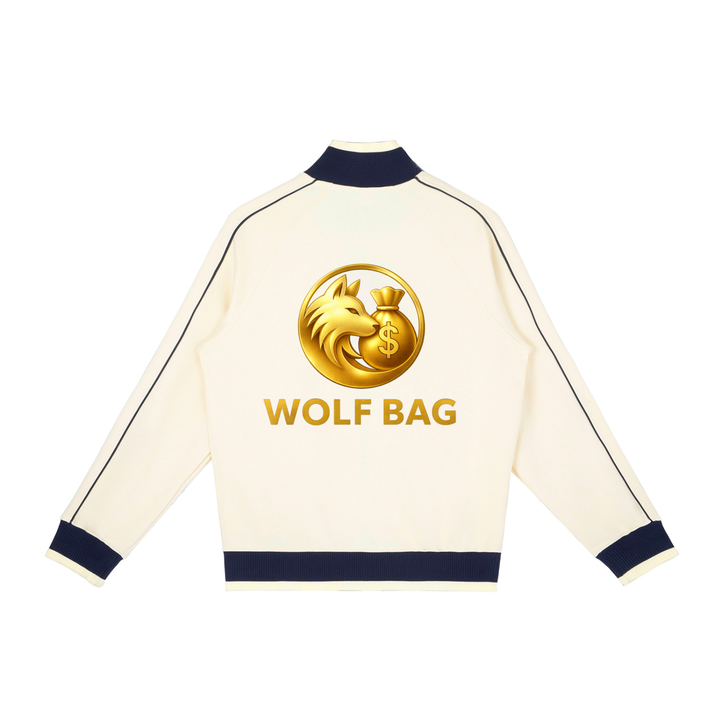 Color Block Raglan Sleeve Zip Track Jacket