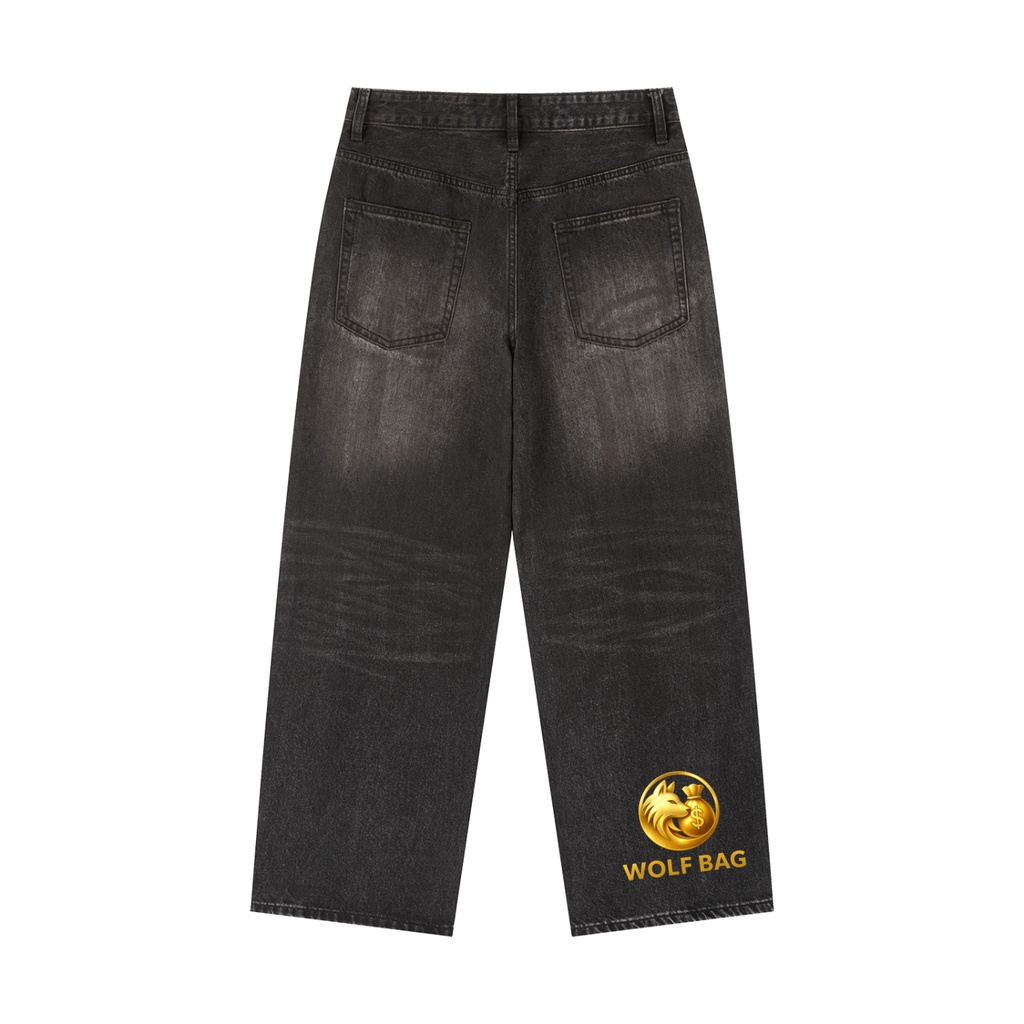 Vintage Wash Heavyweight Denim Jeans