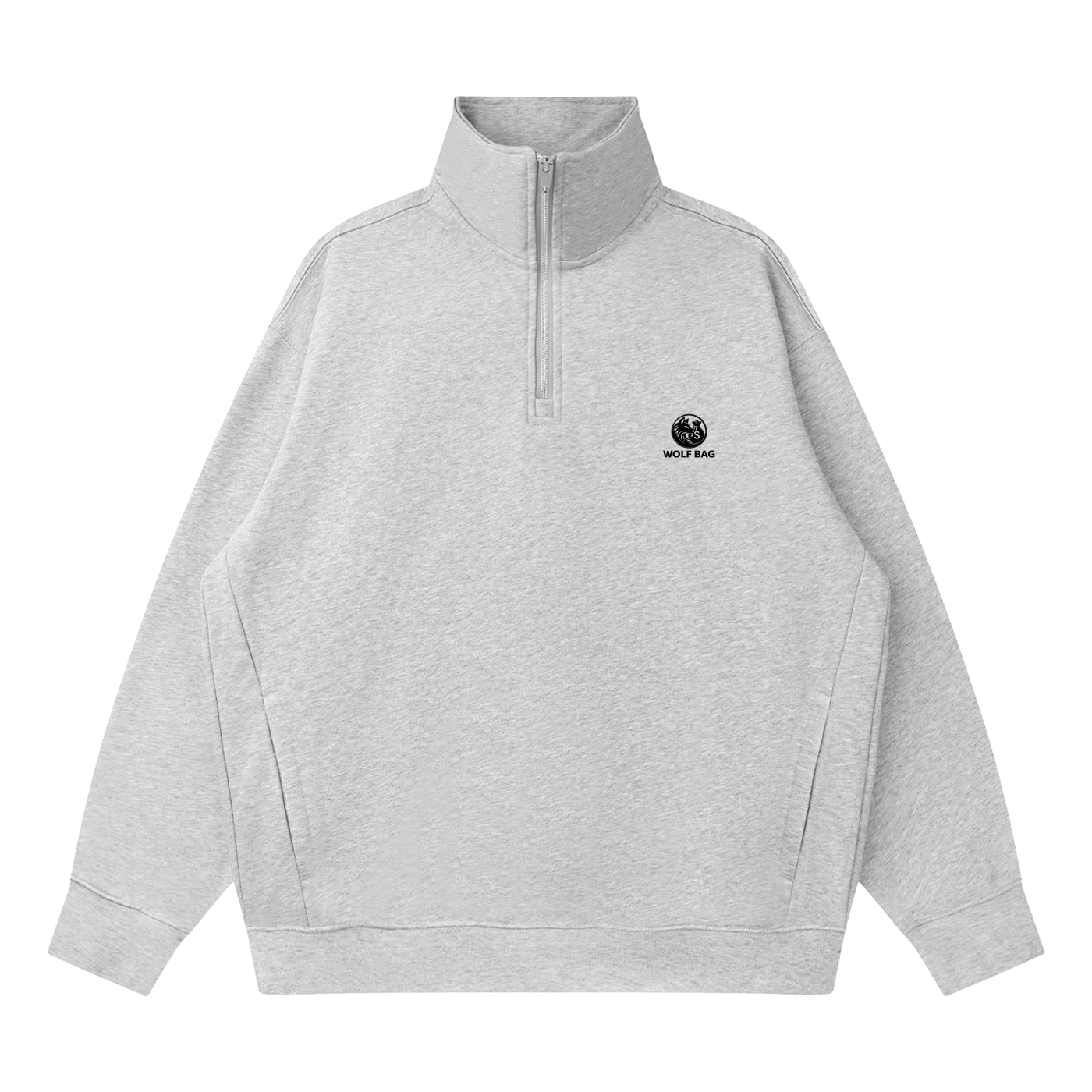 Quarter-Zip Drop Shoulder Sweatshirt