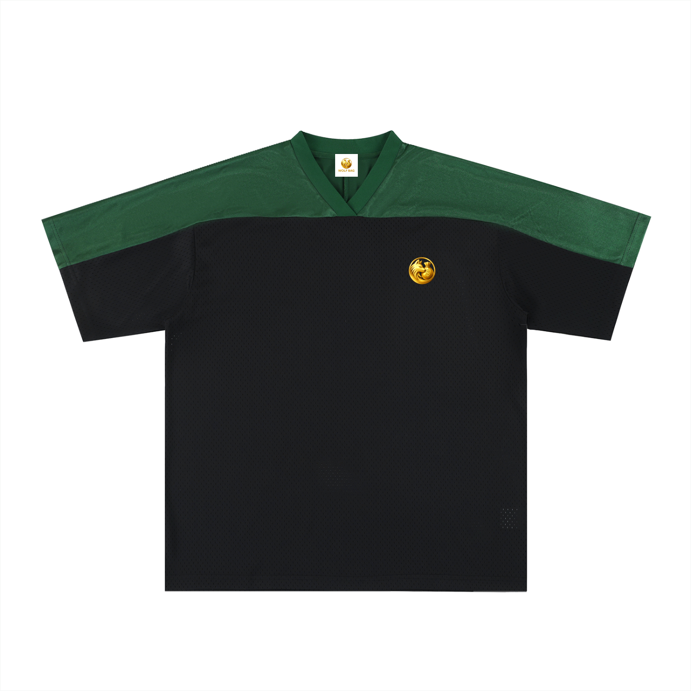 Oversized Mesh V-Neck Soccer Jersey