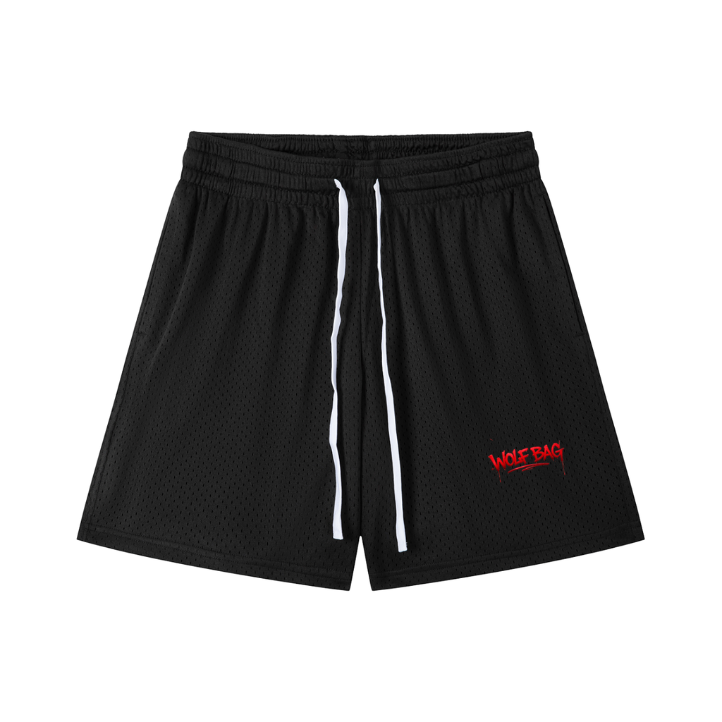 Mesh Drawstring Shorts