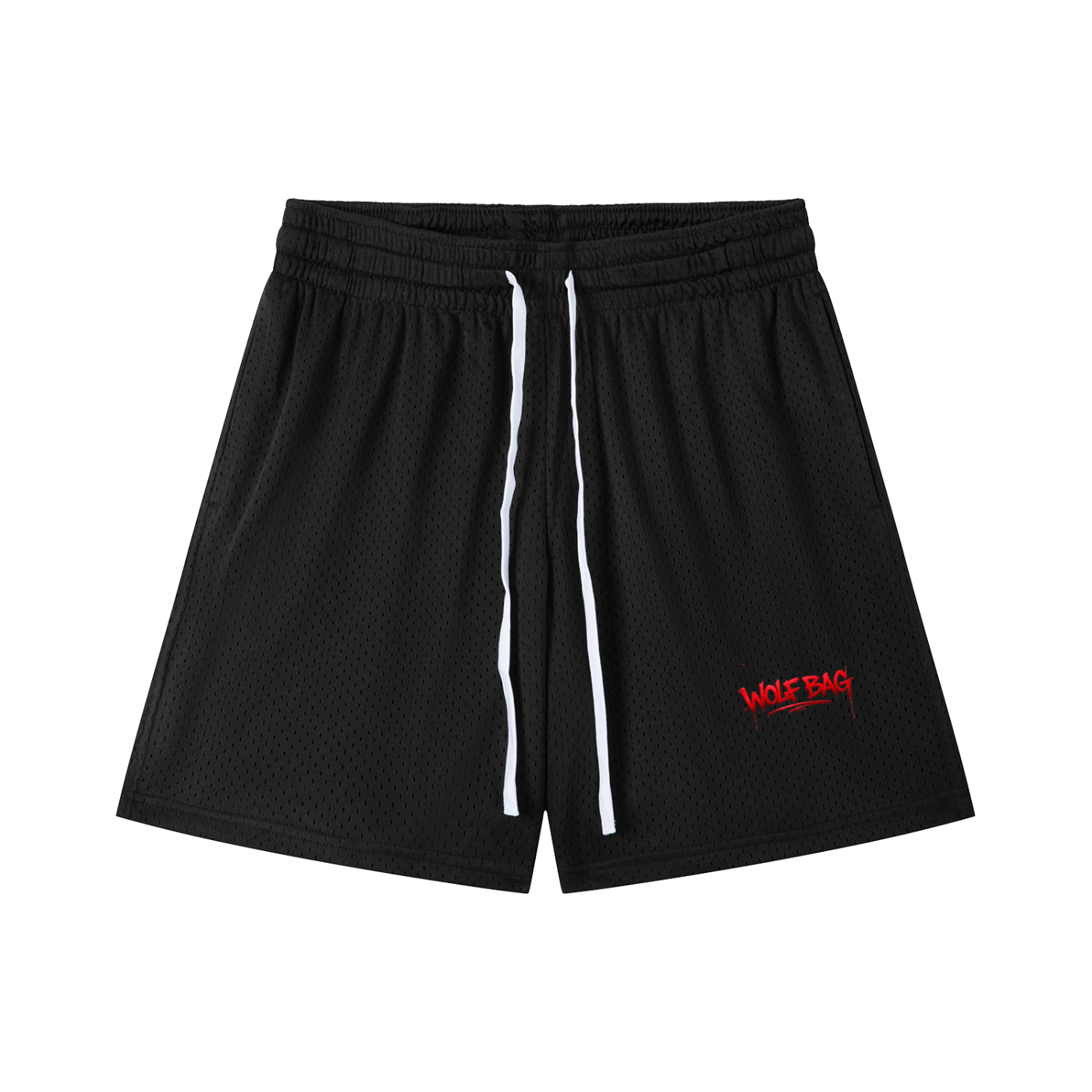 Mesh Drawstring Shorts