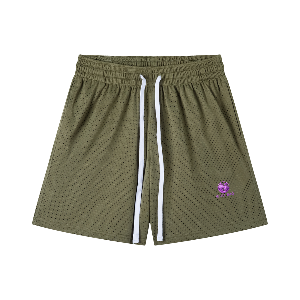 Mesh Drawstring Shorts