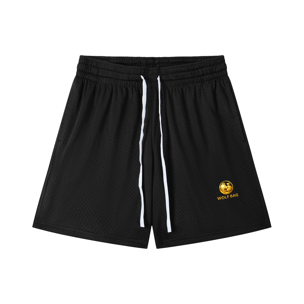 Mesh Drawstring Shorts