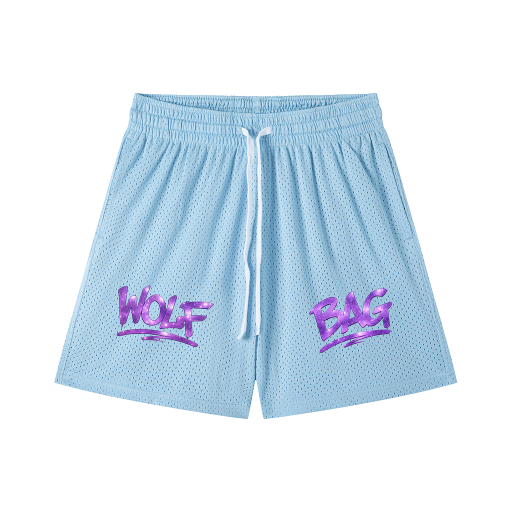 Mesh Drawstring Shorts