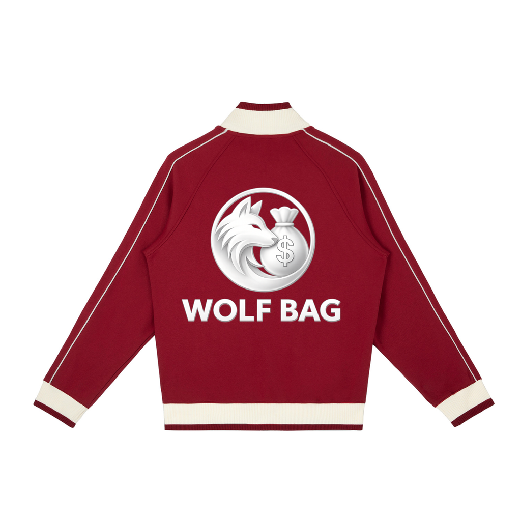 Color Block Raglan Sleeve Zip Track Jacket