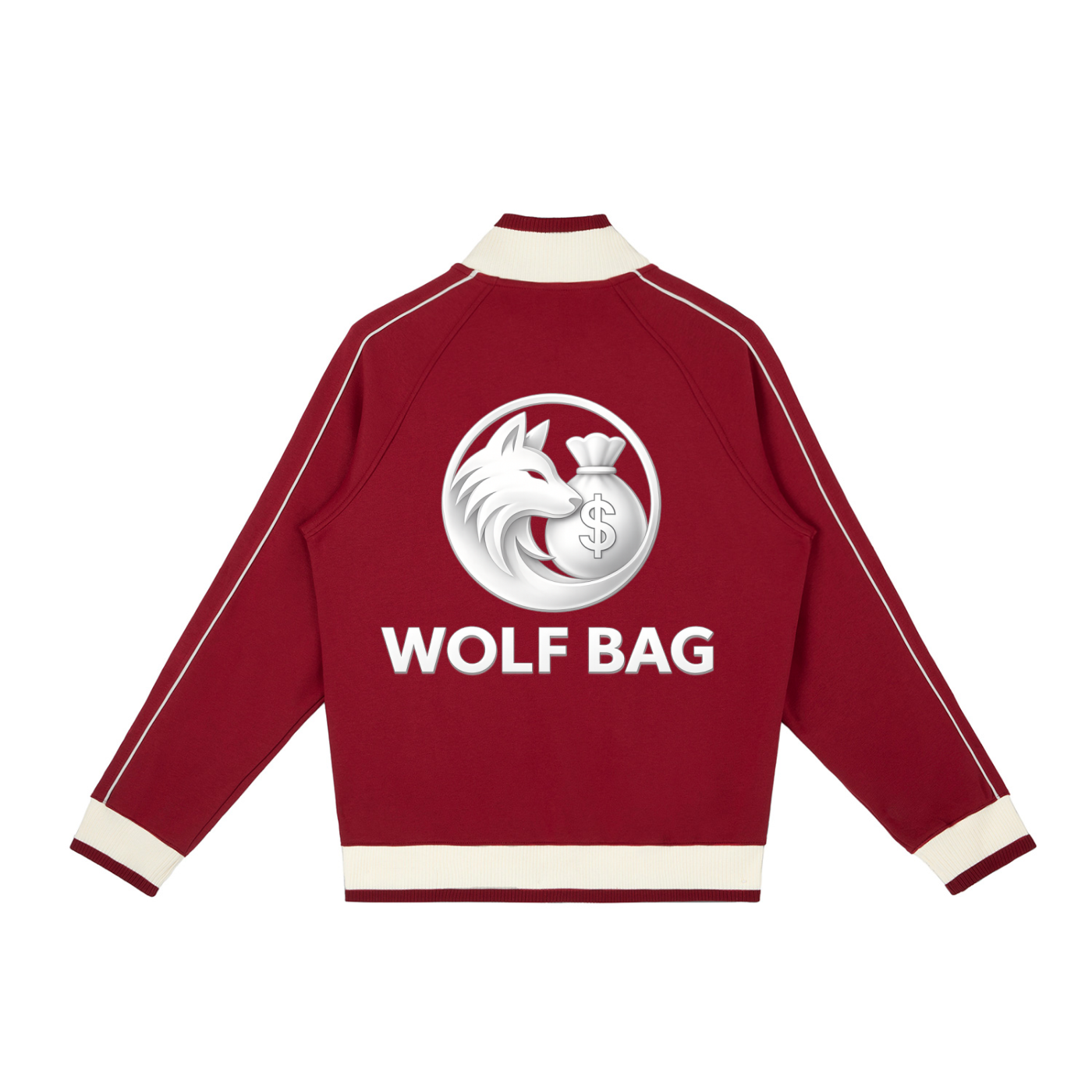 Color Block Raglan Sleeve Zip Track Jacket