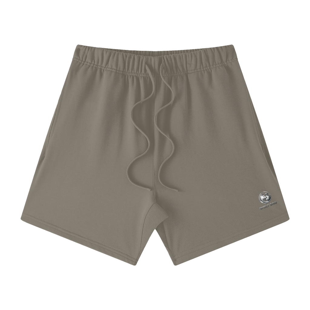 Unisex Earth Tone Loose Fit Cotton Shorts