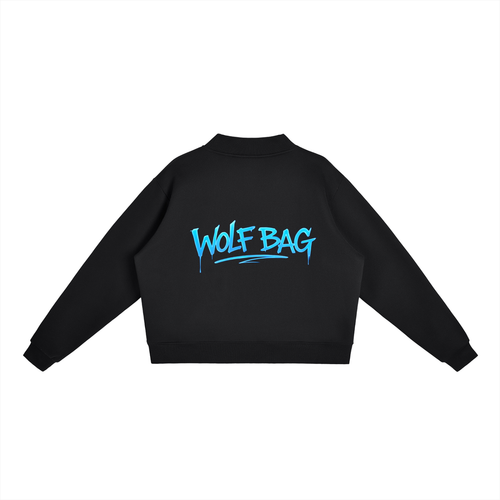 Essential Fleece Mock-Neck Crew Sweatshirt
