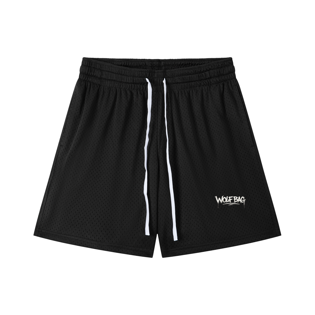Mesh Drawstring Shorts