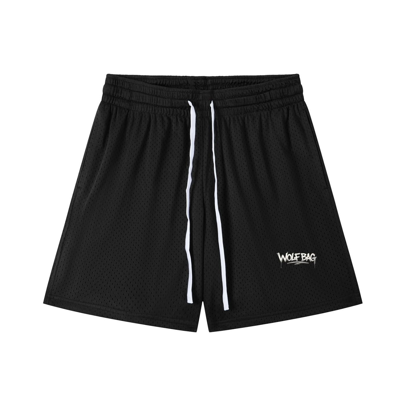 Mesh Drawstring Shorts