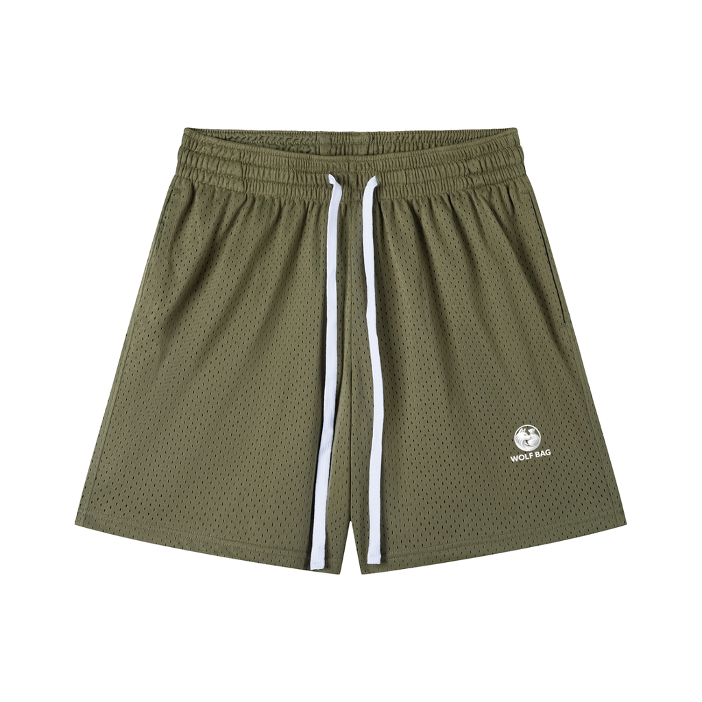 Mesh Drawstring Shorts