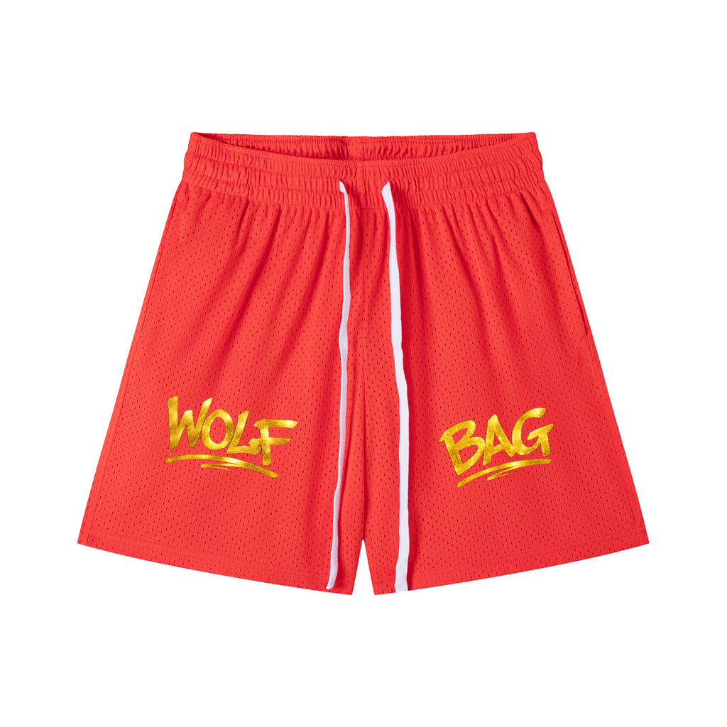 Mesh Drawstring Shorts