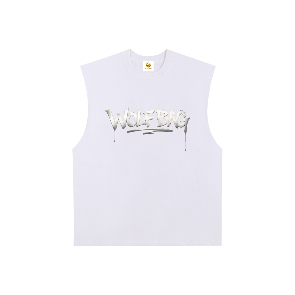 Raw Edge Cotton Tank Top
