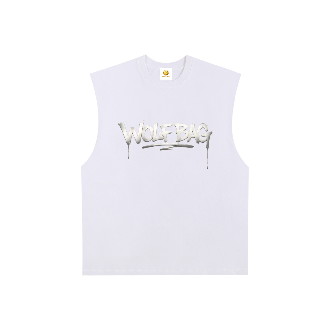Raw Edge Cotton Tank Top